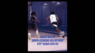 Malik Moore 6’4” elite freshman PG out of Union Catholic HS hsbasketball basketball [upl. by Annaierb]