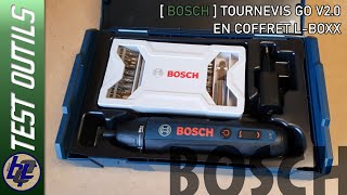 TEST OUTILS Tournevis Bosch Go 2 en coffret Mini LBOXX [upl. by Einimod]