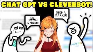 CZY WYWOŁAM WOJNĘ AI  Chat GPT VS Cleverbot [upl. by Ackley231]