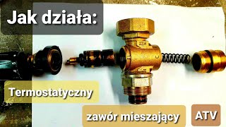 Termostatyczny zawór mieszający ATV  problemy czyszczenie budowa [upl. by Yreffej]