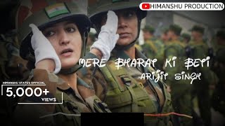 Mere Bharat Ki Beti  Gunjan Saxena  Arijit Singh  Whatsapp Status  Bharat Ki Beti Song Status [upl. by Atsyrc]