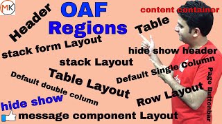 Different types of regions in OAF  Oracle Shooter [upl. by Kizzee]