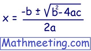 Solve Quadratic Equations using Quadratic Formula [upl. by Kuehnel618]