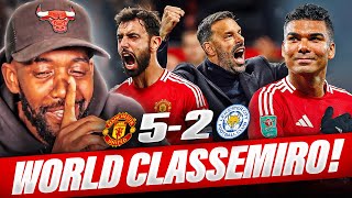 WORLD CLASS CASEMIRO OOZING  Manchester United vs Leicester City  MATCH REACTION [upl. by Roumell]