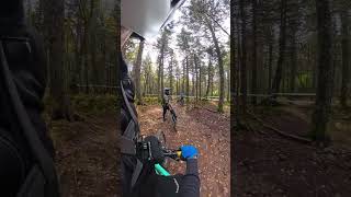 Overshooting a Big Drop to Flat  Cable Drop  Killington Bike Park MTB shorts [upl. by Utley]