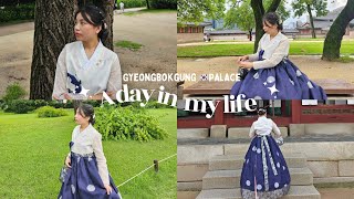 WEARING HANBOK IN SOUTH KOREA🇳🇵🇰🇷FOR THE SECOND TIME TO VISIT GYEONGBOKGUNG PALACE 💕Pemayixian [upl. by Ayt]