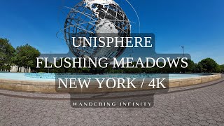 Unisphere  Flushing Meadows Corona Park  4K  New York  Queens [upl. by Hoffman]