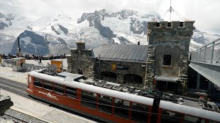 Gornergrat Bahn Full Train Ride in Zermatt Switzerland [upl. by Myra]