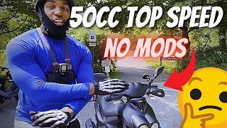 50cc SCOOTER TOP SPEED [upl. by Ahsienal]