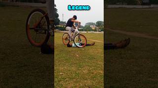 Noob😃 pro😄 legend cyclestunt shorts shortsfeed short like viralvideo mtb [upl. by Dnarud]