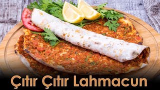 Şanlıurfa Usulü Çıtır Çıtır Lahmacun Tarifi [upl. by Barnaby]