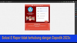 INI SOLUSINYACara mengatasi erapor SD Terhubungdisconnected dengan server dapodik 2023 [upl. by Acie67]