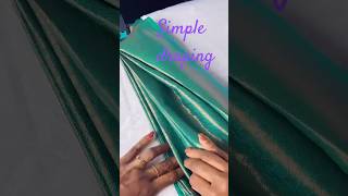 Saree draping easy saree pleats arranging shorts shortvideo [upl. by Oirad]