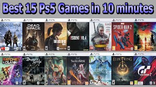 Best 15 PS5 Games in 10 minutes based on metacritic 2024 Playstation 5 [upl. by Lanor]