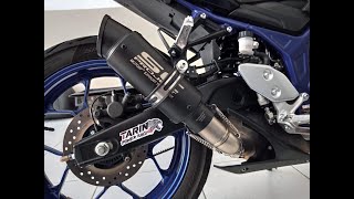 Passo a passo de como instalar ponteira esportiva com link pipe na Yamaha MT03 [upl. by Vitek]