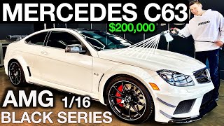 Mercedes C63 AMG Black Series First Wash and Used Car Detail Step by Step [upl. by Publia338]