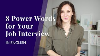 8 Power Words for Your Job Interview in English [upl. by Yks]