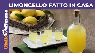 LIMONCELLO RICETTA FACILE PER FARLO IN CASA [upl. by Apollo]