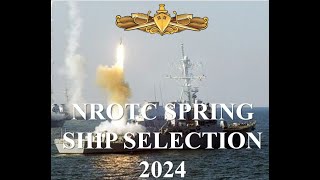 Spring 2024 NROTC Ship Selection Day 1 [upl. by Tamanaha]