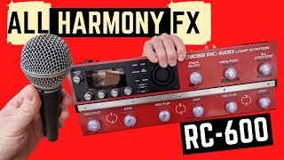 ALL HARMONY FX on the BOSS RC600 [upl. by Earley669]