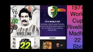 1974 World Cup Rivellino Madfut 22 Sbc Solution [upl. by Swayder680]