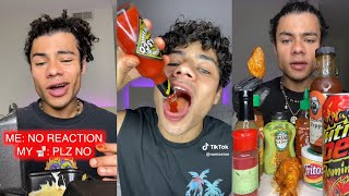 Extreme Spicy Food Compilation by Rami AlyZein with No Reaction✔ [upl. by Denna]