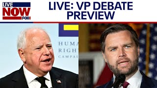 NEWS 101 VP Debate Previews Walz Vance to face off in VP debate tonight  LiveNOW from FOX [upl. by Denice]