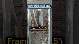 How much Door size in residential building civilengeeniring buildingconstruction [upl. by Rafaj153]