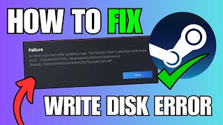 How To Fix Disk Write Error On Steam Easy [upl. by Tlevesor]