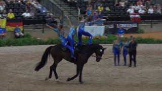 WEG 2018 Vaulting  Nation Cup  Team Lütisburg [upl. by Lek365]