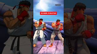 Ryu 3D Model Evolution 🥋 SFEX to SF6 [upl. by Cassi975]