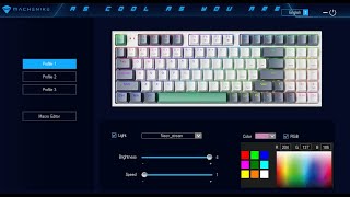 Software Teclado Machenike K500 B61 B84 B94 [upl. by Lusa601]