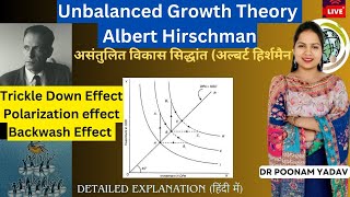 Unbalanced Growth Theory By Albert Hirschman  Trickle Down Effect Polarization effect Backwash Ef [upl. by Fife626]