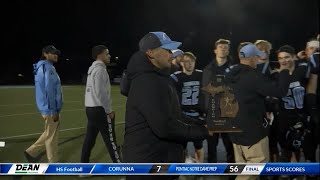 Lansing Catholic hangs on for 3128 district championship win over OvidElsie [upl. by Divine]