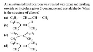 resulting ozonide on hydrolysis gives 2pentanone and acetaldehyde ❣️ [upl. by Gherardi]