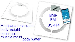 Medisana Body Analysis Scale BS 444 Connect TESTING [upl. by Cirri370]