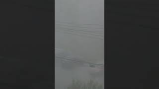 heavy thunderstorm flooding roads Camara view shorts [upl. by Gawain]