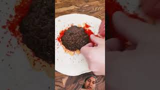 Stuffing Burger Crunchsatisfying asmr chocolate chocolatecake berger [upl. by Michaeu864]