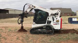 Drilling some post holes for a new fence [upl. by Anselmi]