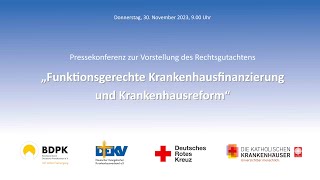 Pressekonferenz „Funktionsgerechte Krankenhausfinanzierung und Krankenhausreform“ [upl. by Kindig]