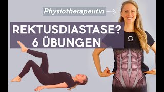 Heile Deine Rektusdiastase  Mitmach Video 6 sichere Übungen [upl. by Gold167]