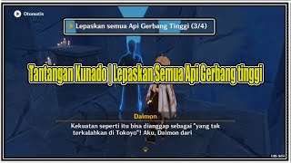 Tantangan Kunado  Lepaskan Semua Api Gerbang tinggi  Genshin Impact [upl. by Jules]