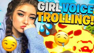 GIRL Voice Trolling a THIRSTY Kid in Fortnite😂He SIMPED [upl. by Reseta]