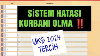 Yks 2024 Tercihlerinde Sistemsel Hata‼️MUTLAKA KONTROL ET yks2024 2024yks [upl. by Ahtennek]