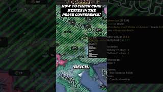 How To Check Core States In The Peace Conference hoi4 heartsofiron4 trialofallegiance [upl. by Jezrdna783]