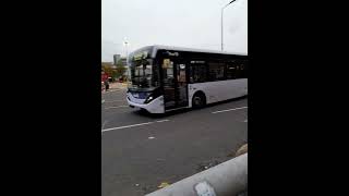 First Lanarkshire Enviro 200mmc SK68LZB departing Buchanan station on route 240 to Overtown [upl. by Noiwtna]