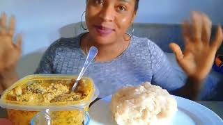 SNAILS meat Egusi stew with GARRI FUFU 😋 Amazing [upl. by Amaty]