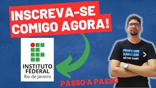 IFRJ 2025  INSCRIÇÃO PASSO A PASSO [upl. by Bigner]