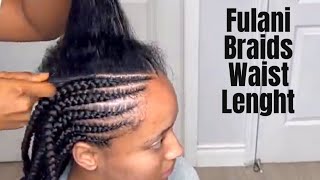 Fulani Braids  Waist Length [upl. by Joacimah]