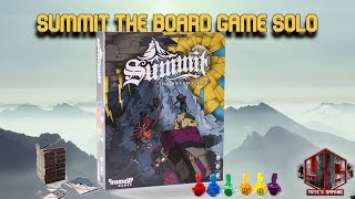 Summit The Board game Solo Playthrough [upl. by Dahij]